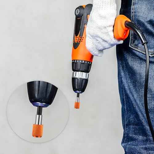 5 Pack Flexible Drill Bit Extension 1/4 Inch Magnetic Drill Bit Holder Tool Kit Hex Shank Quick Release Impact Driver Bit Set Magnetic Bit Holder Bar Socket Chuck Adapter for Nuts Screws