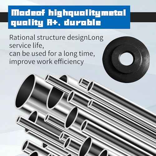 41317 E-3469 Tubing Cutter Replacement Wheel (6-Pack) ? Compatible with RIDGID Models 101, 103, 104, 117, 118, 150, 151, 152, 153, 205 ? Copper Pipe Cutter Replacement Parts for Accurate Cutting