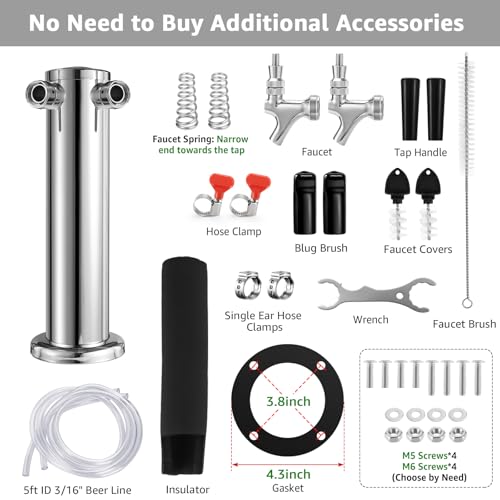 Dual Tap Kegerator Tower 3