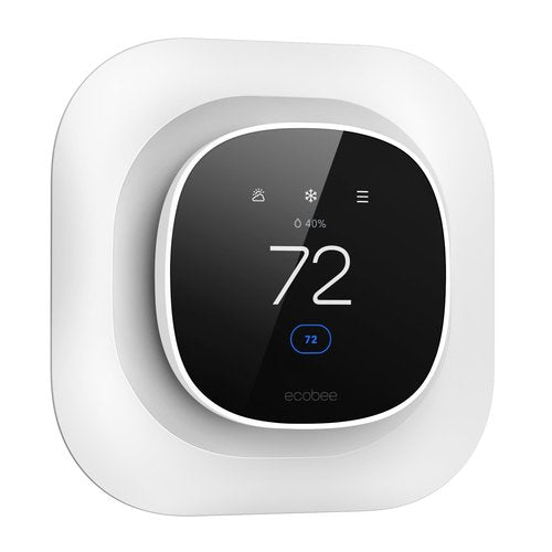 CaseBot Wall Plate for New 2025 ecobee Smart Thermostat Essential Thermostat, Practical and Stylish Trim Plate Bracket Cover Mount Holder, White