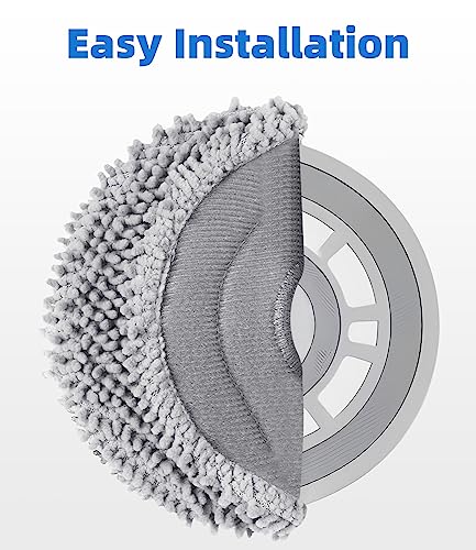 8 Pack Mop Pads for Roborock Q Revo/Qrevo S Pro/Saros 10R - Gray (Variation: Gray-Qrevo Mop Pads)
