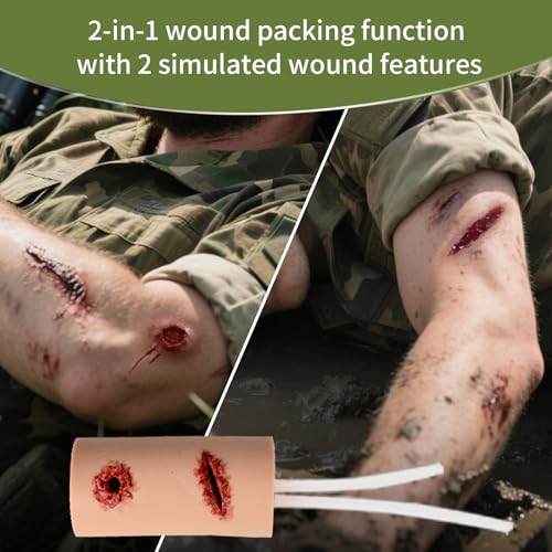 Medical First Aid Wound Packing Trainer Kit for Bleeding Control