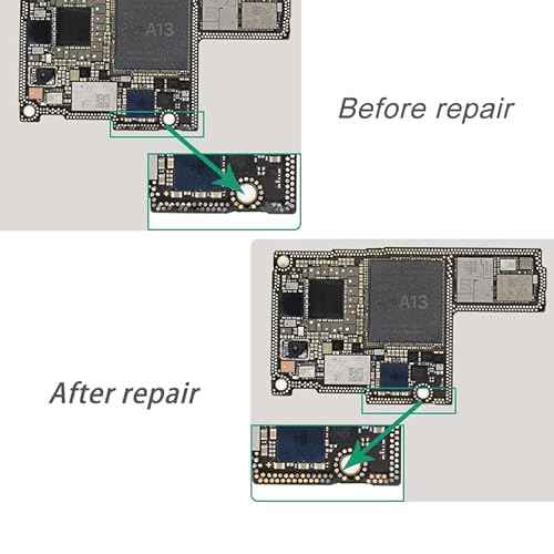 2PCS Soldering Lugs Solder Piece Rework Pad Welding Point Repair for Phones IC Pad Touch BGA PCB Fingerprint Welding Plates