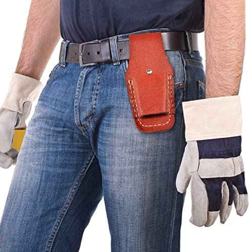 Leather Electrician Scissors Sheath Tool Holsters, Welding Pliers Belt Holder Gardening case Pouch Bag for Pliers 1 Pack