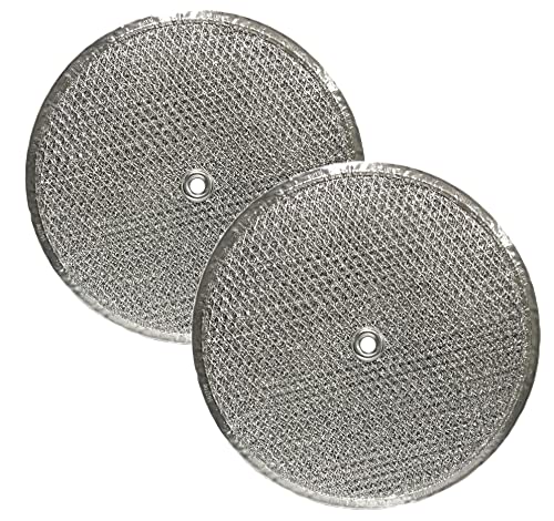 Air Filter Factory 9-1/2 Round x 3/32 Center Hole Aluminum Grease Filter 2-Pack for Range Hood