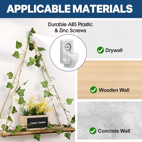 Heavy Duty Wire Shelf Clips - 25 Pack for Closet & Wall Shelving Support