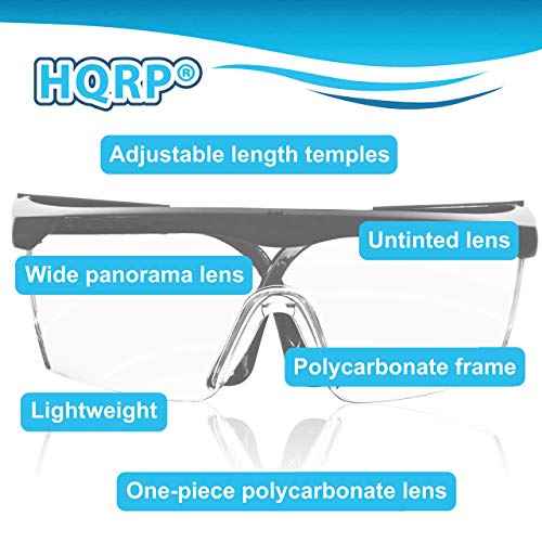 HQRP UV Protective Safety Goggles/Glasses for Yard work, Gardening, Lawn mowing, Weed whacking, Hedge trimming