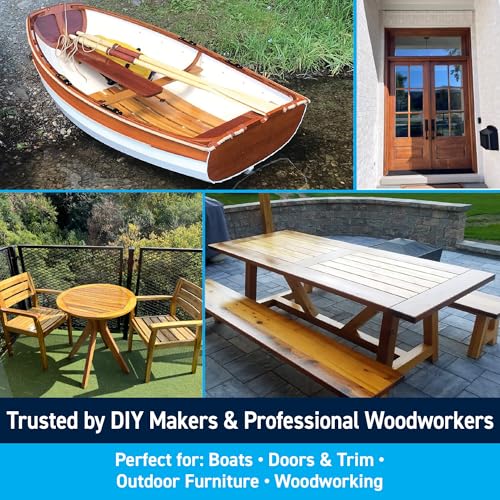 TotalBoat Halcyon Water-Based Marine Varnish - Clear Gloss Quart