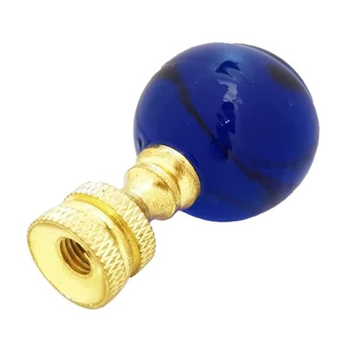 FeiYeup Brass Lamp Shade Finials Decorative Caps Knobs Glass Lamp Cresting Lighting Accessories for Table and Floor Lamps Lamp Finials