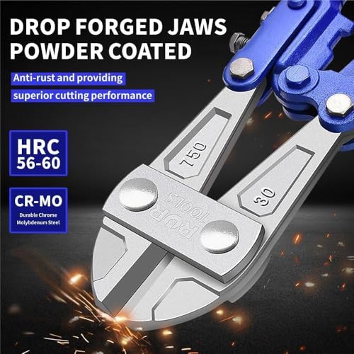 8" Mini Bolt Cutter - Cr-V Steel,Ergonomic Soft Non-Slip Grip,Safety Lock,for Small Screws,Hooks,Fence,Mini Wire Cutters Heavy Duty