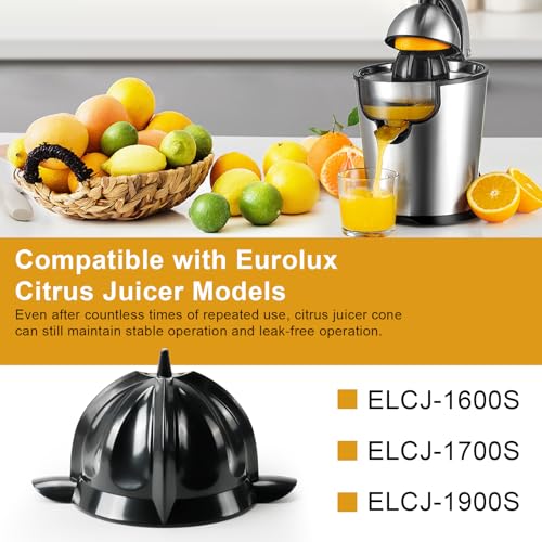 Cones Replacement for Eurolux Citrus Juicer ELCJ-1600S/1700S/1900S – Food-Grade Juicer Cone