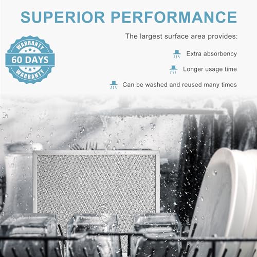 AMI PARTS 2-Pack 97006931 Aluminum Range Hood Filters for 10.5 x 8.75