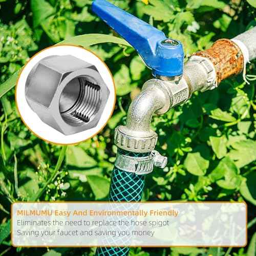 Outdoor Faucet Hose Hex Thread Cleaner Tool 05265 -For Household Outdoor Faucet 3/8" Socket Drive or Wrench Hose Thread Cleaning Tool - 1PACK