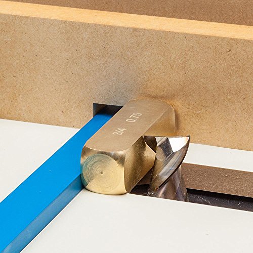 Rockler Precision Brass Setup Bars Master Set (11 sizes) with Case – Height Gauge for Table Saw & Router