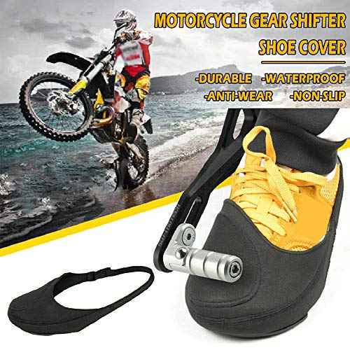 RICH Motorcycle Shifter Shoe Protector, Anti-Slip, Waterproof, Adjustable, One Size Fits Most Adult Shoes, Boots, Sneakers