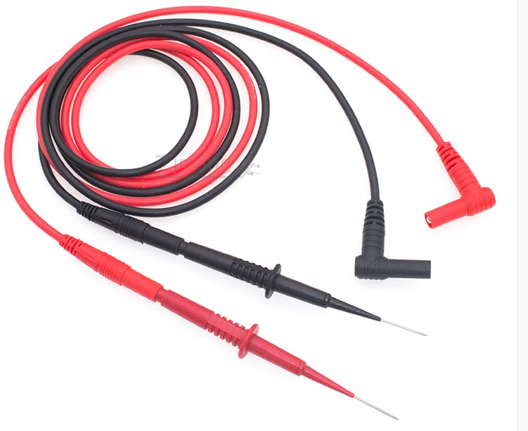 2-Pack Digital Multimeter Test Leads 1.2m Silicone Cables with Banana Plugs