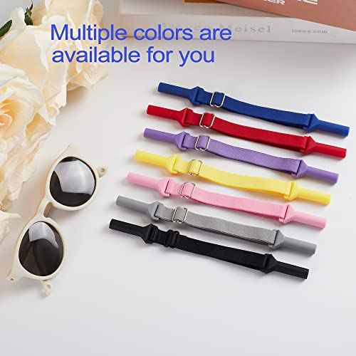 lvvfit Baby Glasses Straps(5-8inch)-Adjustable Glasses Strap Sports Sunglasses Eyeglasses Holder Straps for Toddler and Infant-Eyewear Retainers for Boys and Girls age 0-3 years (4pcs Pink)