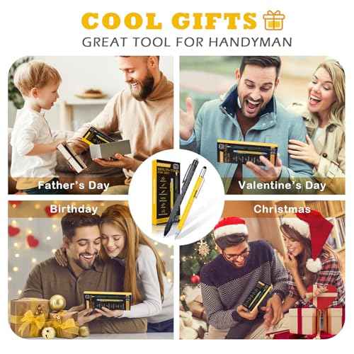 9 in 1 Multitool Pen Set, Gifts for Men, Multi Tool Pen Set, Mens Gifts for Fathers Day Dad Gifts, Birthday Gifts for Him, Valentines Day Gifts for Him, Stocking Stuffers for Adults Men