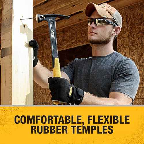 DEWALT DPG100-2D Crosscut¢ç Safety Glasses - Black Half Frame - Smoke Lens - ANSI Z87.1+ - 1 Pair