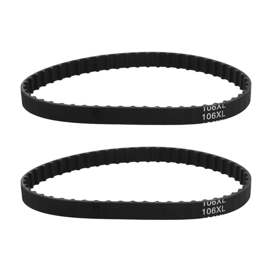 Micro Traders 2Pcs Timing Belt 106XL031 Compatible with Chicago Electric Harbor Freight Sander 69859 90045, 53 Teeth Size 10-3/5" x 5/16"