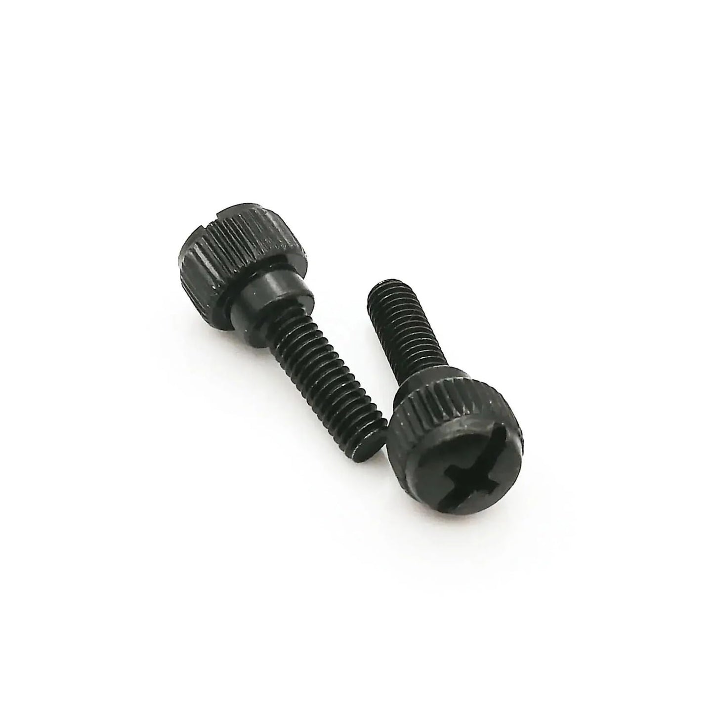20pcs M3 M4 Black Silver Carbon Steel Slotted Phillips Head PC Computer Case Cover Hand Tighten Thumbscrew Thumb Bolt Screw TREXCFGH(Black,M4x6mm)