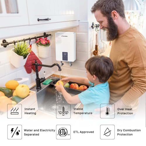 ThermoMate 6kW Tankless Electric Water Heater ET-6kW for Sink & Point-of-Use