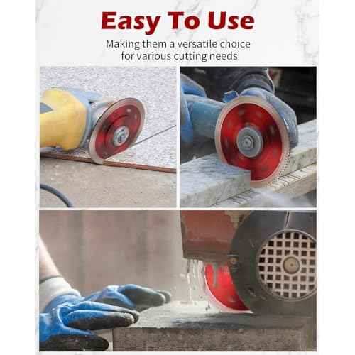 4.5" Diamond Blade for Angle Grinder, 2pcs Tile Cutting Blade for Angle Grinder Tile, Super Thin Tile Saw Blades for Cutting Porcelain Ceramic Tile Granite Marbles