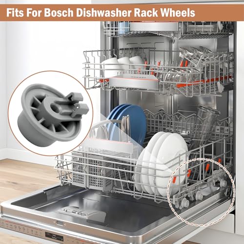CG 10016657 Bosch Dishwasher Lower Rack Wheel Kit (4 Pack) – Extended Lower Rack Wheels