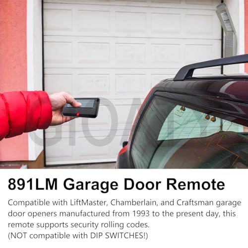 GIOATY 2-Pack Garage Door Remote Compatible with Chamberlain LiftMaster Craftsman 891LM