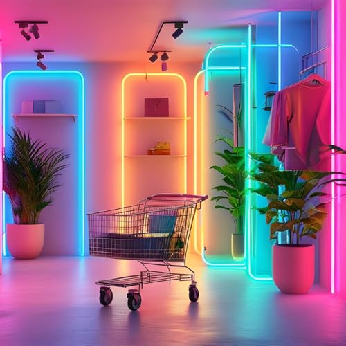 Sliverdew 30 pcs Waterproof LED Strip Mounting Clips for 5-6mm Neon Light, Translucent