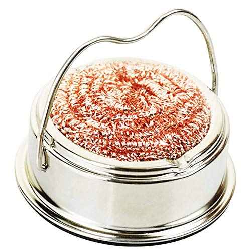 Soldering Tip Cleaner, Soldering Iron Tip Cleaner and Cleaning Copper Wire Ball Kit, Wipe the Soldering Iron and Soldering Iron Tip with Clean Copper Wire Ball, No Water is Needed