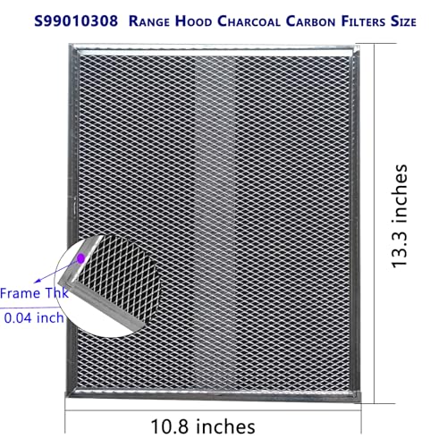 MADHUT S99010308 2-Pack Allure Range Hood Charcoal Filter 10.8 x 13.3 inches