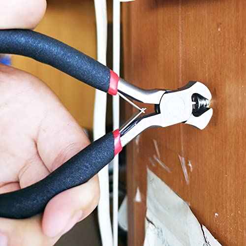 JOSDIOX Zipper Repair Kit Tool- Zipper Install Pliers for Replacement & Repair, Mini Needle-Nose Plier And End- Cutting Pliers 2 Packs