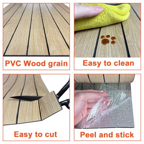 YULI 3DH Peel & Stick PVC Slat Wall Panel 15.8
