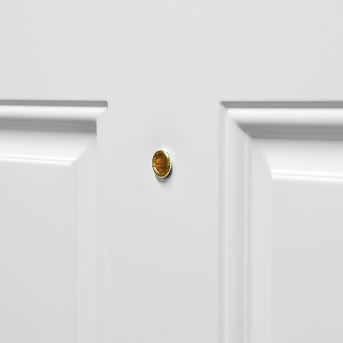 Prime-Line U 9892 1/2 In. Bore 180-Degree Solid Brass, Bright Brass Finish, Door Viewer (Single Pack)