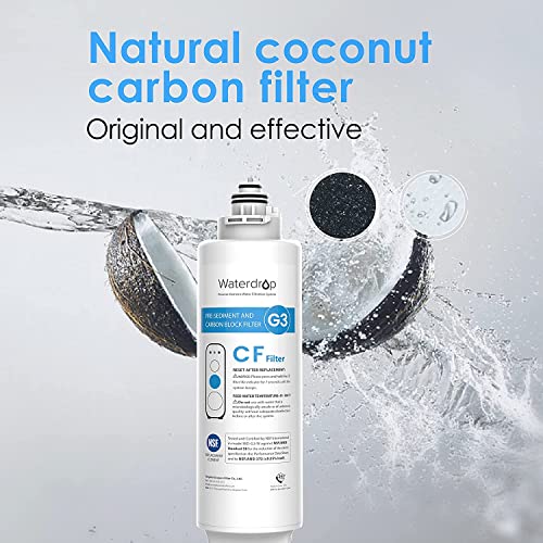 Waterdrop G3-N1CF Filter Replacement for G3-W, G3P600 & G3P800 RO Systems