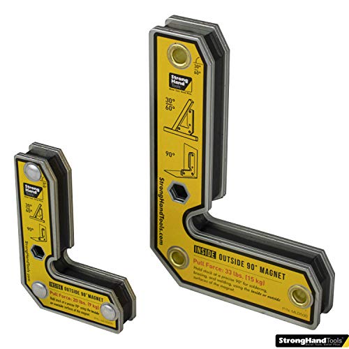 Strong Hand Tools MLD300+MLD500 3" & 5" Inside/Outside Magnetic Welding Squares Combo Pack