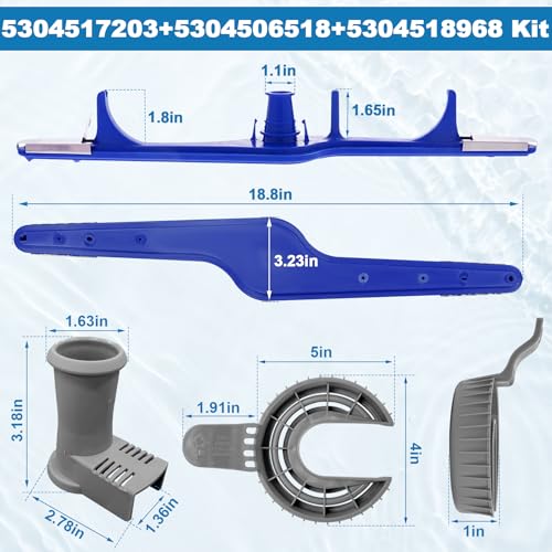 Lower Spray Arm Kit 5304517203 for Frigidaire Kenmore Dishwasher – 360° Cleaning