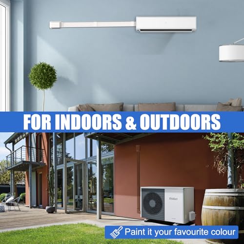 4" 10Ft Mini Split Line Set Cover, Plastic Kit for Outside Units, Air