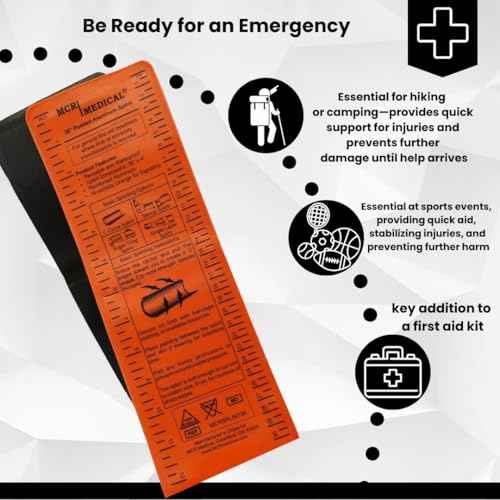 MCR Medical 36" Aluminium Reusable, Waterproof, Splint, Single