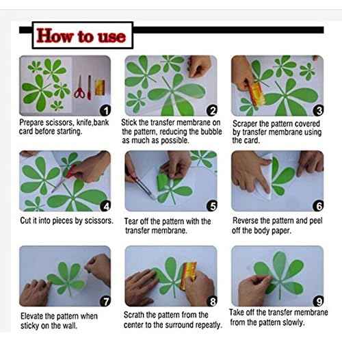 Birds on Tree Branch Wall Sticker ? Nature Scene Vinyl Decal for Bedroom, Living Room, or Window ? DIY Mural Decoration for Home with Removable Design A-146 (Black)