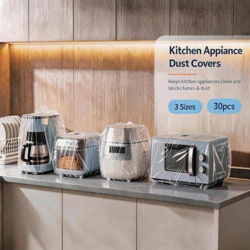 Staywild 30 Pack Small Appliance Dust Covers for Kitchen & Travel