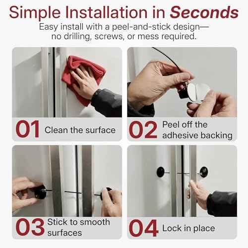 HavenHause Child Safety Lock for Refrigerator, Cabinet, Drawer & Door ? Easy Installation with Strong Adhesive and Heavy-Duty Steel Cable for Home, School, Office ? Key Operated ? Black (Pack of 2)