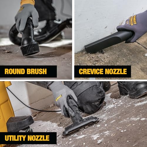 DeWalt 6 Gal 4 HP Wet Dry Shop Vacuum with Blower - Portable Heavy Duty Cleaner