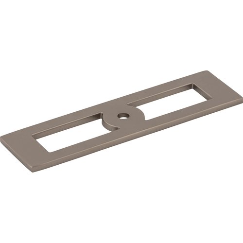Top Knobs TK922BSN Top Knobs TK922 Hollin 3-3/4 Inch Center to Center Backplate for Cabinet Knobs from The Lynwood Series