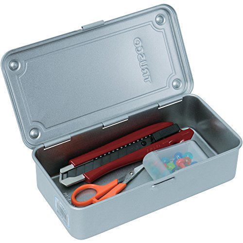 Trusco T-190SV Trunk Type Tool Box Silver 7.6 x 4.3 x 2.2 in