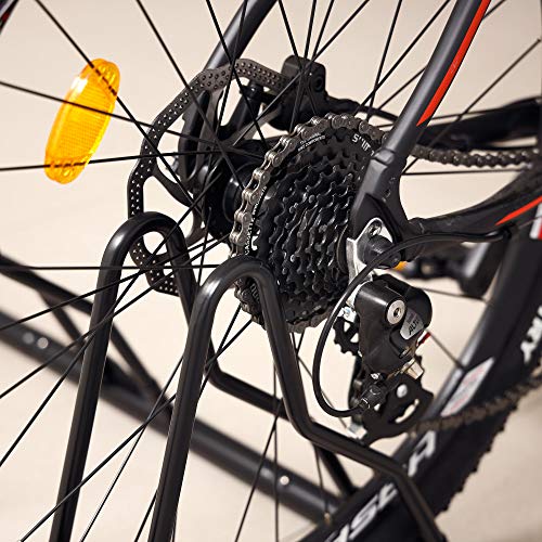 CyclingDeal 6-Bike Floor Parking Rack Stand for Mountain & Road Bikes - Indoor Storage