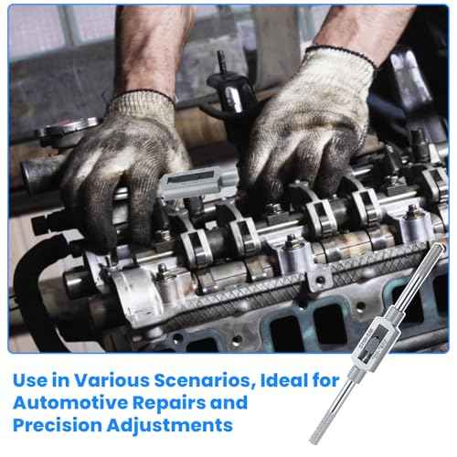 3mm-12mm Adjustable Tap Wrench Handle, 1/16"-1/2" Reamer Steel Adjustable Wrench Hand Tool for Tapping Operations