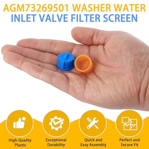 4-Pack Washing Machine Water Filter Screens for LG/Kenmore/Whirlpool – Inlet Valve Filter Set, Model 1810261/AP5202486/PS3618281