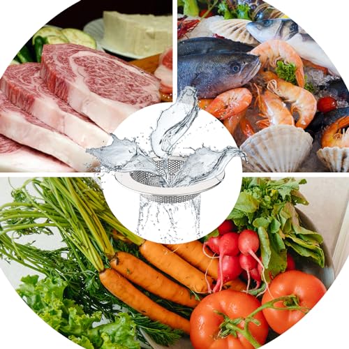 MR.SIGA Stainless Steel Sink Strainer 3-Pack - Silver Kitchen & Utility Drain Covers